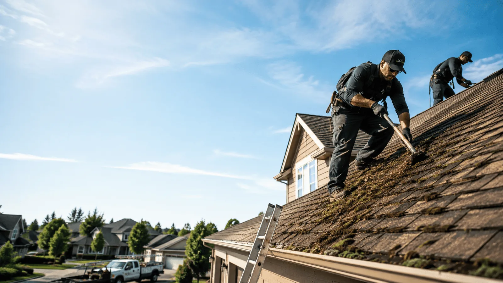 Roof Moss Removal in Dewitt, IL near me